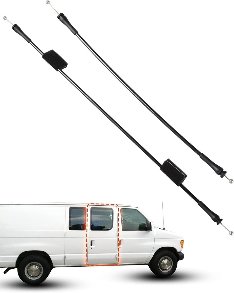 KPALAG Right Side Door Latch Release Cable Compatible with Ford E150 E250 E350 E450 E550 van 1992-2014 Replace# 6C2Z15264A00AB, F2UZ15264A64A, F2UZ15266A46A - Image 1